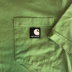 Green Carhartt t-shirt, Sz. Medium. Good Condition!